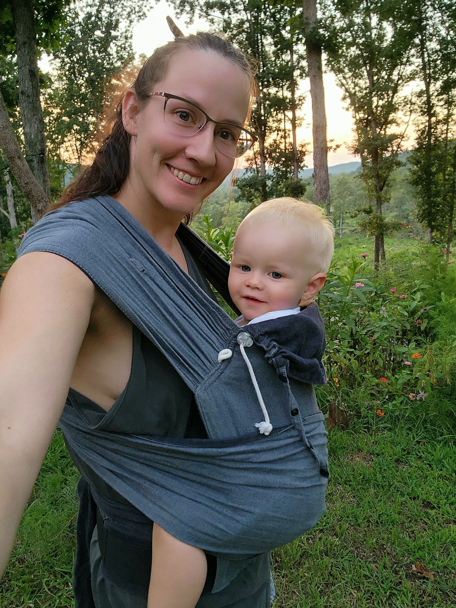 Doubleface Anthracite DidyKlick 4u Half Buckle by Didymos Didymos at Little Zen One