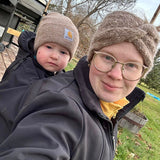 Angel Wings Babywearing Softshell Jacket Black Angel Wings at Little Zen One