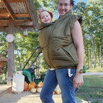 Mamalila Stockholm Khaki Unisex Babywearing Vest Mamalila at Little Zen One