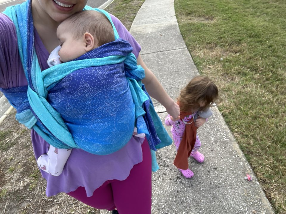 Starry Night Ocean Woven Wrap by Oscha Oscha at Little Zen One