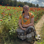 Alegria fusion de Oro Woven Wrap by Girasol Girasol at Little Zen One