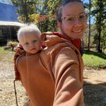 Angel Wings Babywearing Hoodie Cinnamon Angel Wings at Little Zen One