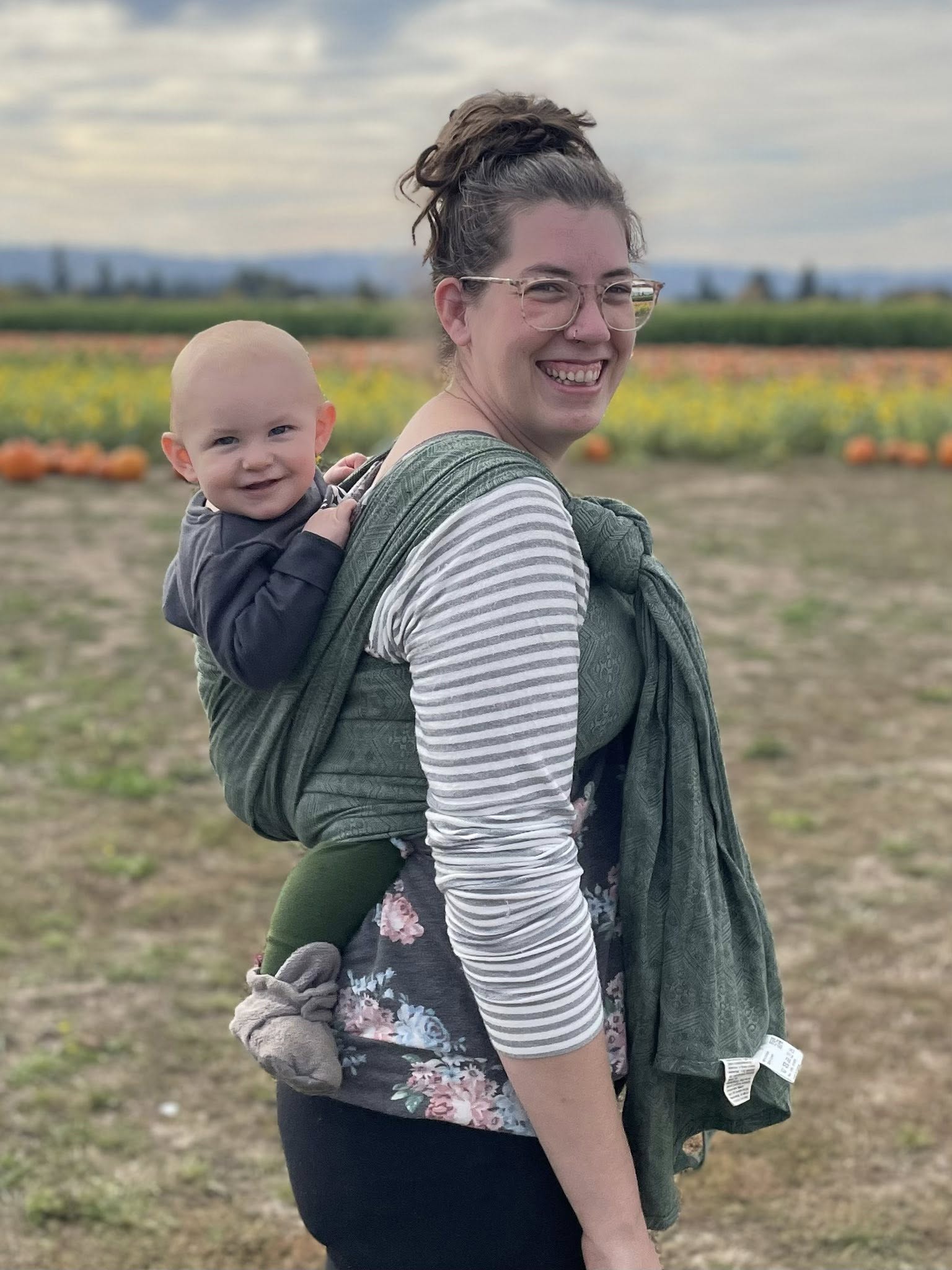 Whispering Woods linen Woven Wrap by Didymos Didymos at Little Zen One