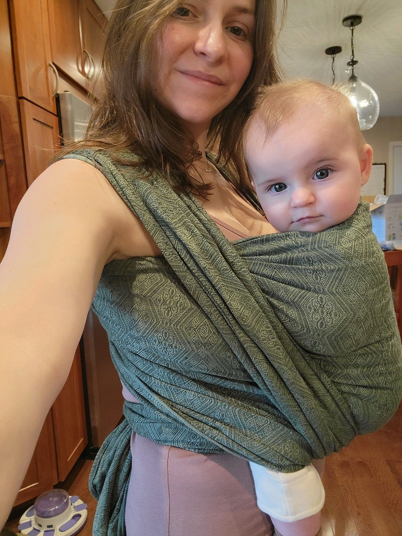 Whispering Woods linen Woven Wrap by Didymos Didymos at Little Zen One