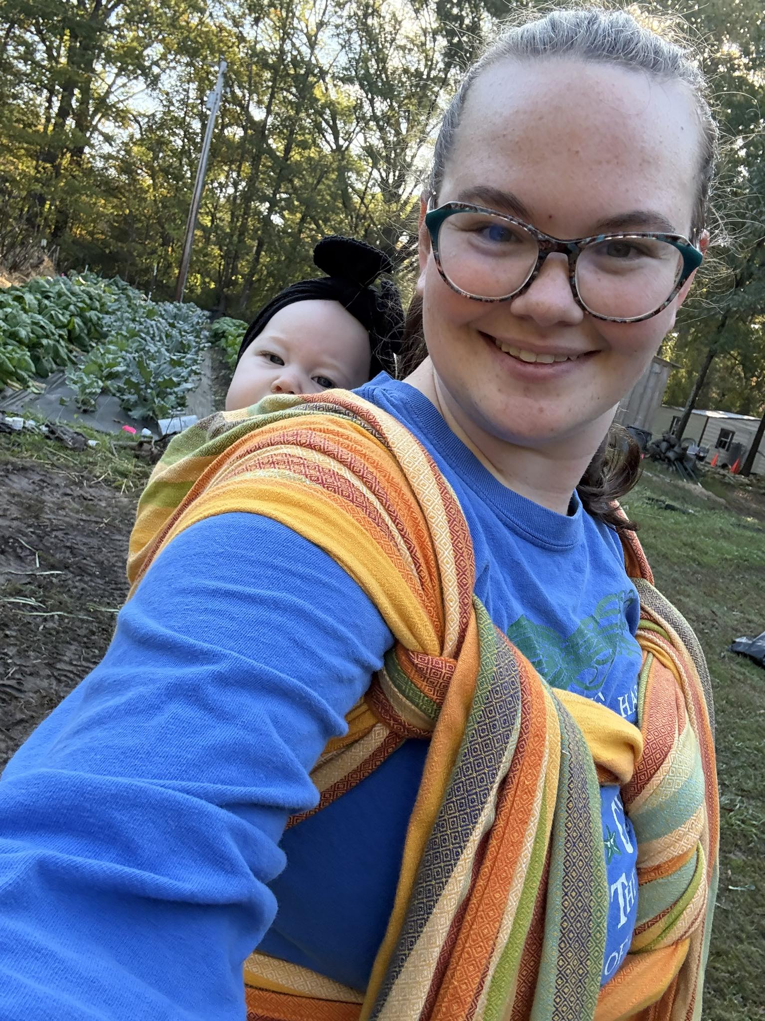 Alegria fusion de Oro Woven Wrap by Girasol Girasol at Little Zen One