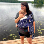 Puffins Arisaig Woven Wrap by Oscha Oscha at Little Zen One