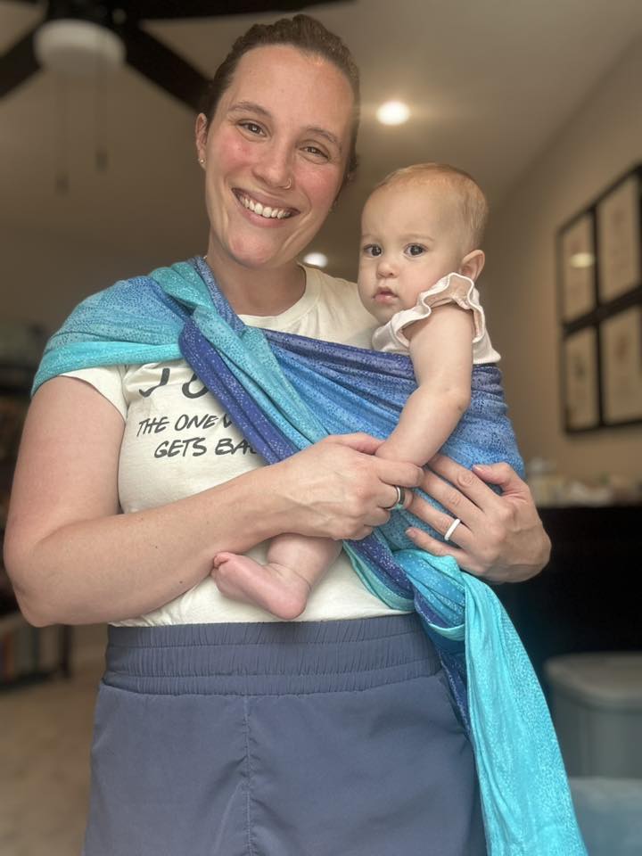 Starry Night Ocean Woven Wrap by Oscha - Little Zen One