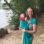 Mermaid Teal Water Ring Sling by Beachfront Baby Beachfront Baby at Little Zen One