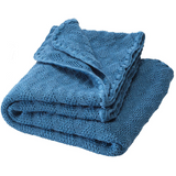 Disana Ajour Knit Baby Blanket Organic Merino Wool – Dove Blue Disana at Little Zen One