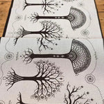 Ancients of Gondor Ithildin Fabric Piece by Oscha Fabric