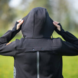 Angel Wings Babywearing Hoodie Black