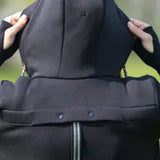 Angel Wings Babywearing Hoodie Black - Babywearing OuterwearLittle Zen One68643408