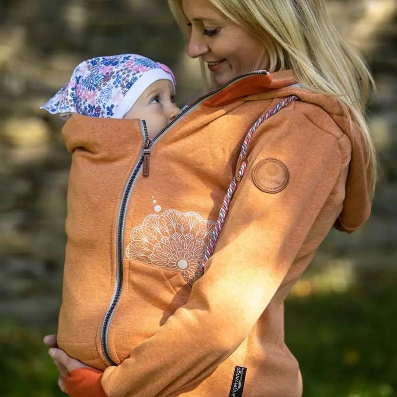 Angel Wings Babywearing Hoodie Cinnamon Babywearing Outerwear