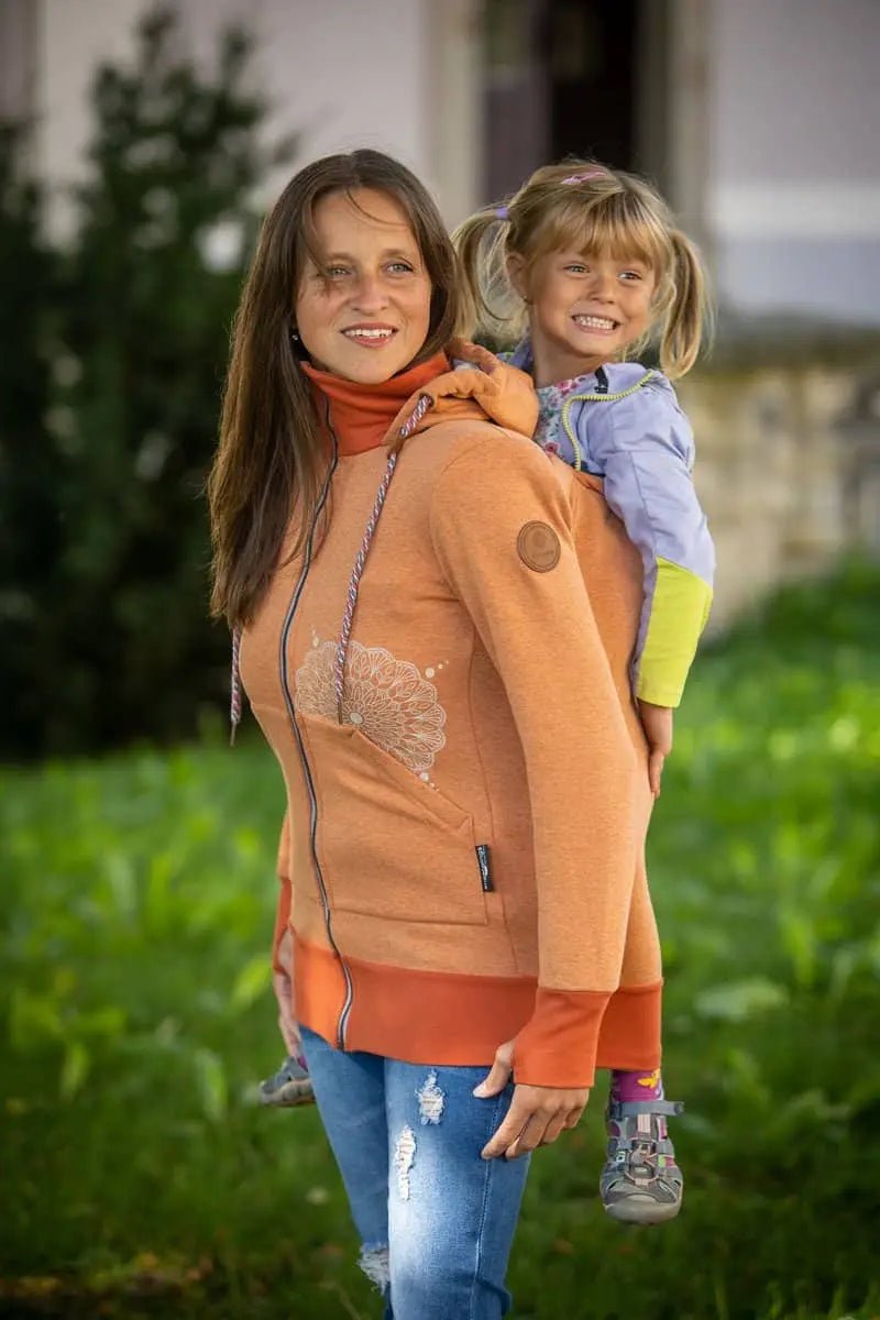 Angel Wings Babywearing Hoodie Cinnamon Babywearing Outerwear