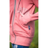 Angel Wings Babywearing Hoodie Coral Pink Babywearing Outerwear