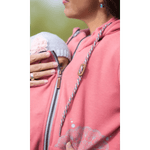 Angel Wings Babywearing Hoodie Coral Pink Babywearing Outerwear