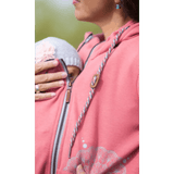 Angel Wings Babywearing Hoodie Coral Pink Babywearing Outerwear