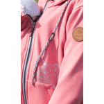 Angel Wings Babywearing Hoodie Coral Pink Babywearing Outerwear