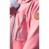Angel Wings Babywearing Hoodie Coral Pink Babywearing Outerwear