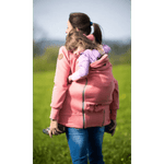 Angel Wings Babywearing Hoodie Coral Pink Babywearing Outerwear