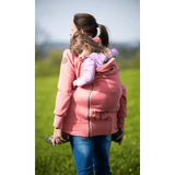 Angel Wings Babywearing Hoodie Coral Pink Babywearing Outerwear