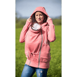Angel Wings Babywearing Hoodie Coral Pink Babywearing Outerwear