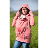 Angel Wings Babywearing Hoodie Coral Pink Babywearing Outerwear