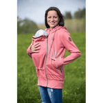 Angel Wings Babywearing Hoodie Coral Pink - Babywearing OuterwearLittle Zen One70189392