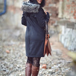 Angel Wings Babywearing Softshell Coat Black Angel Wings at Little Zen One