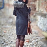 Angel Wings Babywearing Softshell Coat Black Angel Wings at Little Zen One