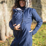 Angel Wings Babywearing Softshell Coat Navy Blue Babywearing Outerwear