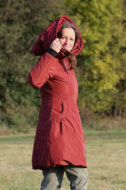 Angel Wings Babywearing Winter Coat Brick Angel Wings at Little Zen One