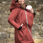 Angel Wings Babywearing Winter Coat Brick Angel Wings at Little Zen One