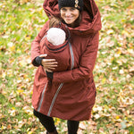 Angel Wings Babywearing Winter Coat Brick Angel Wings at Little Zen One