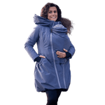 Angel Wings Babywearing Winter Coat Pewter Grey - Babywearing OuterwearLittle Zen One54412112