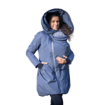 Angel Wings Babywearing Winter Coat Pewter Grey - Babywearing OuterwearLittle Zen One54412112