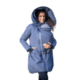 Angel Wings Babywearing Winter Coat Pewter Grey - Babywearing OuterwearLittle Zen One54412112