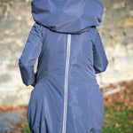 Angel Wings Babywearing Winter Coat Pewter Grey - Babywearing OuterwearLittle Zen One54412112