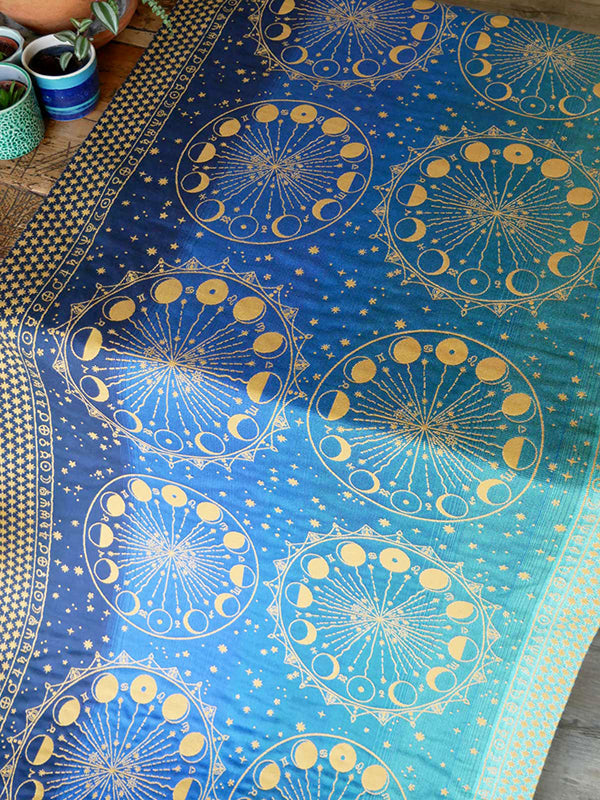 Augmenta Lunae Lineate 1m Fabric Piece by Oscha Oscha at Little Zen One