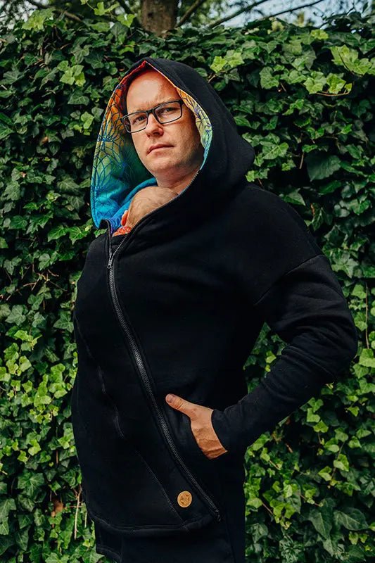 Babywearing Hoodie Rainbow Lotus
