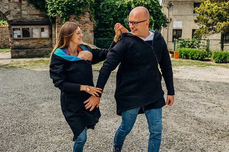 Babywearing Hoodie Rainbow Lotus by LennyLamb - Babywearing OuterwearLittle Zen One5907557786577