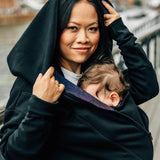 Babywearing Hoodie Wild Wine Bouquet