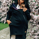 Babywearing Hoodie Wild Wine Bouquet