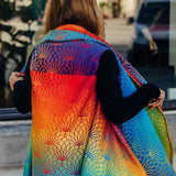 Babywearing Long Cardigan Rainbow Lotus