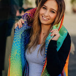 Babywearing Long Cardigan Rainbow Lotus by LennyLamb - Babywearing OuterwearLittle Zen One5907557767156