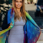 Babywearing Long Cardigan Rainbow Lotus by LennyLamb - Babywearing OuterwearLittle Zen One5907557767156