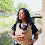 Barley with Desert Tan Original Baby Carrier by Happy Baby Buckle Carrier