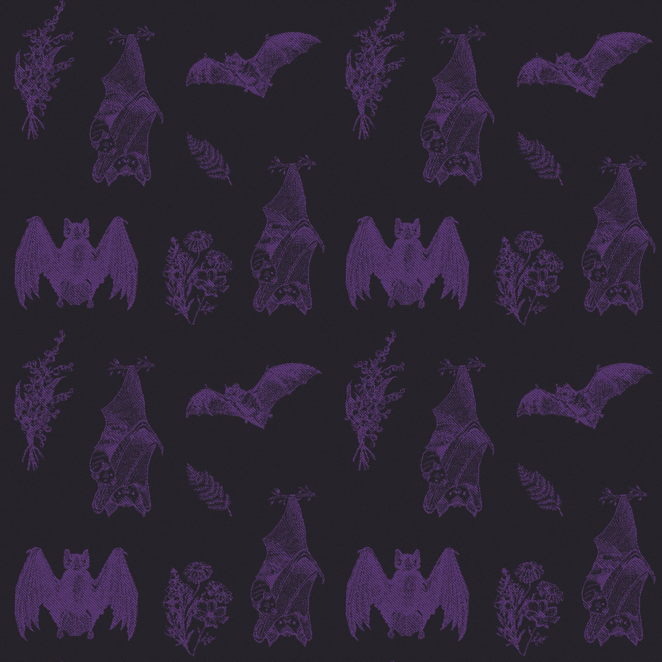 It's Bats Purple 2 in 1 City Bag by LennyLamb