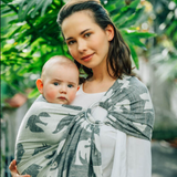 Birdy White Noise Ring Sling by LennyLamb LennyLamb at Little Zen One