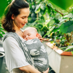 Birdy White Noise Woven Wrap by LennyLamb LennyLamb at Little Zen One